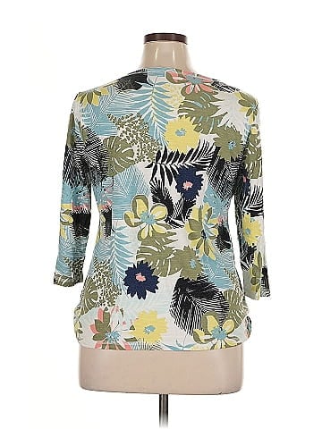 T by Talbots 3/4 Sleeve T-Shirt (view 2)