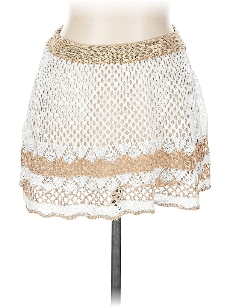 Pre-owned Unbranded Casual Skirt In White
