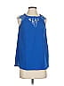 Brixon Ivy 100% Polyester Blue Sleeveless Blouse Size S - photo 1