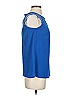 Brixon Ivy 100% Polyester Blue Sleeveless Blouse Size S - photo 4