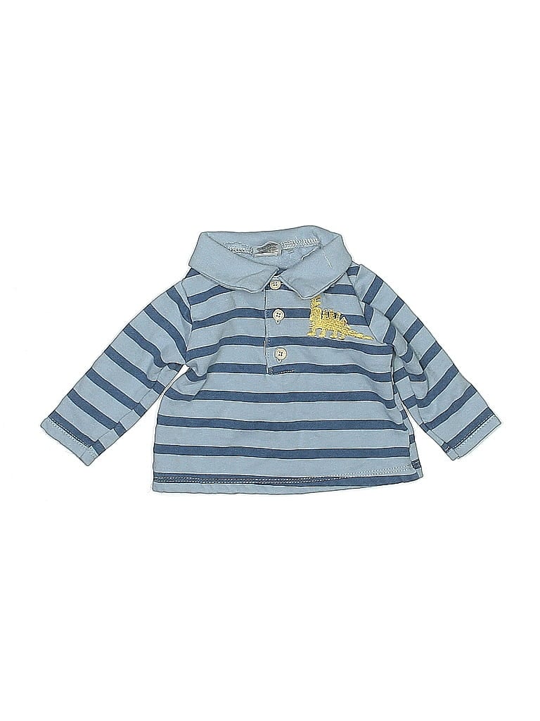 Click to view more detailed imagery on our partner's website Pre-owned Kyle & Deena Babies' Long Sleeve Polo Shirt In Blue