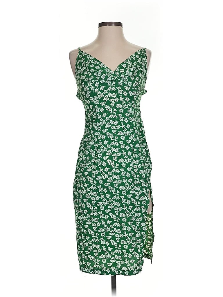 Pre-owned Shein Casual Dress In Green