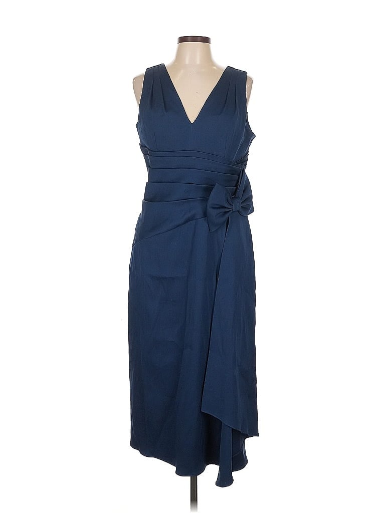 Pre-owned Aidan Mattox Cocktail Dress In Blue