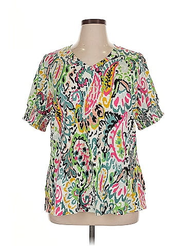 Belle By Kim Gravel Short Sleeve Blouse (view 1)
