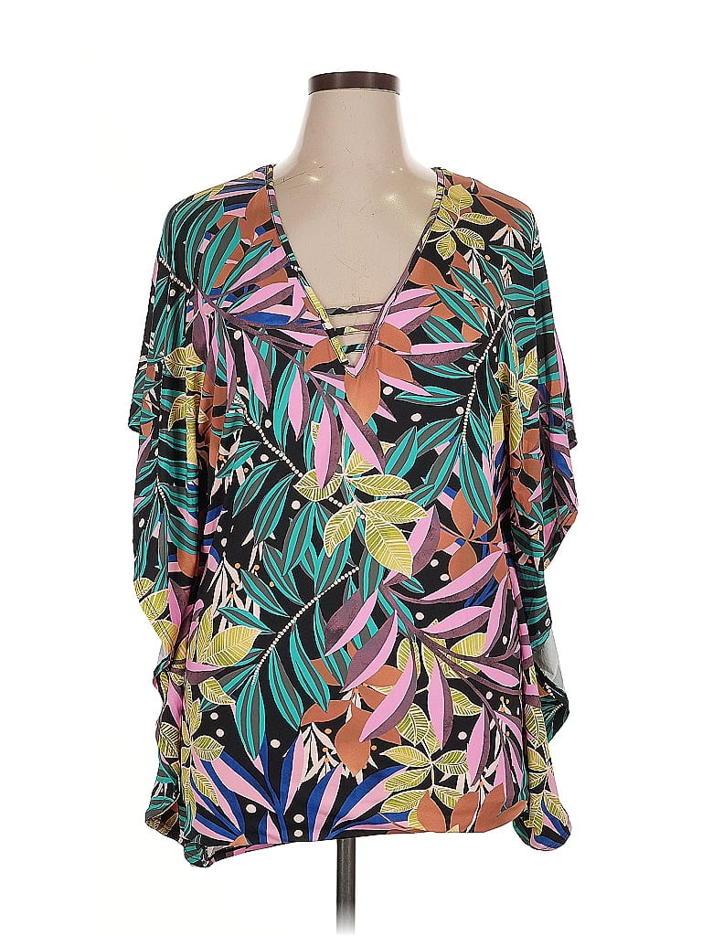 Pre-owned Madison 3/4 Sleeve Blouse In Green