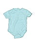 Little Lad Solid Teal Short Sleeve Onesie Size 0-3 mo - photo 1