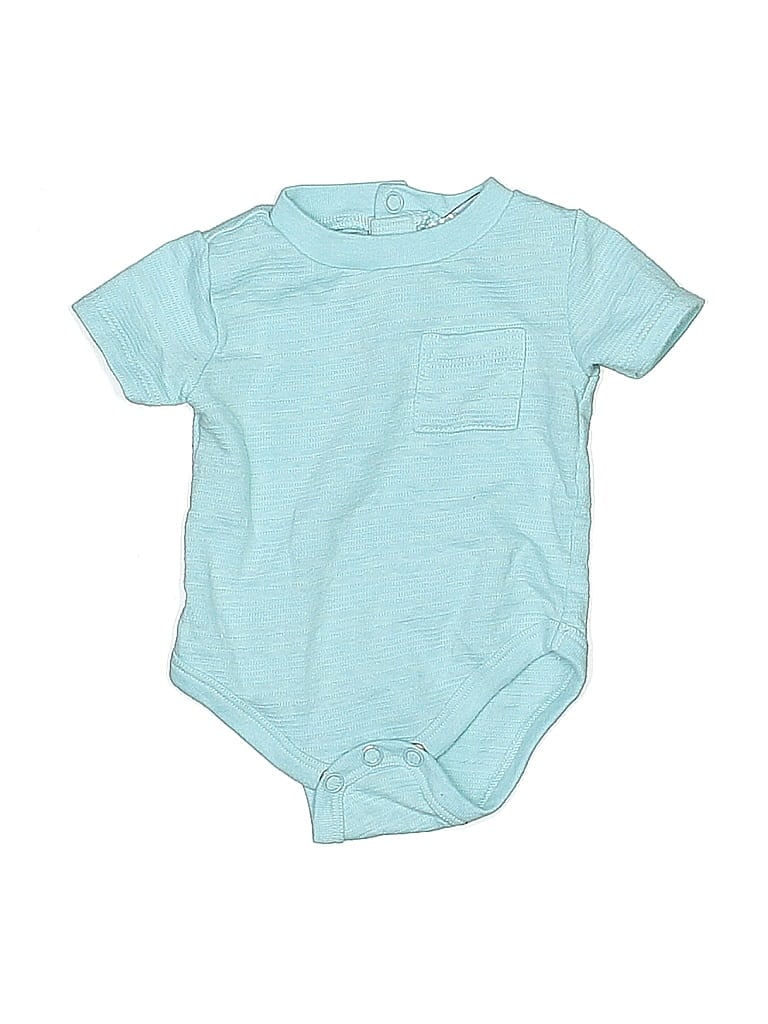 Click to view more detailed imagery on our partner's website Pre-owned Little Lad Babies' Short Sleeve Onesie In Blue