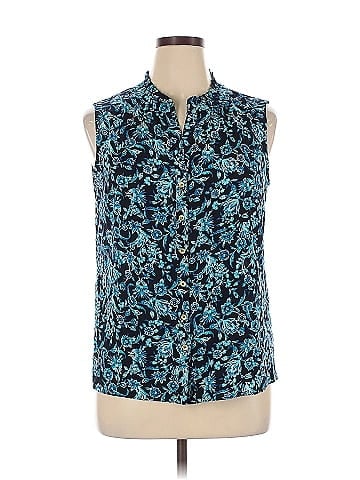 Jones New York Collection Sleeveless Button-Down Shirt (view 1)