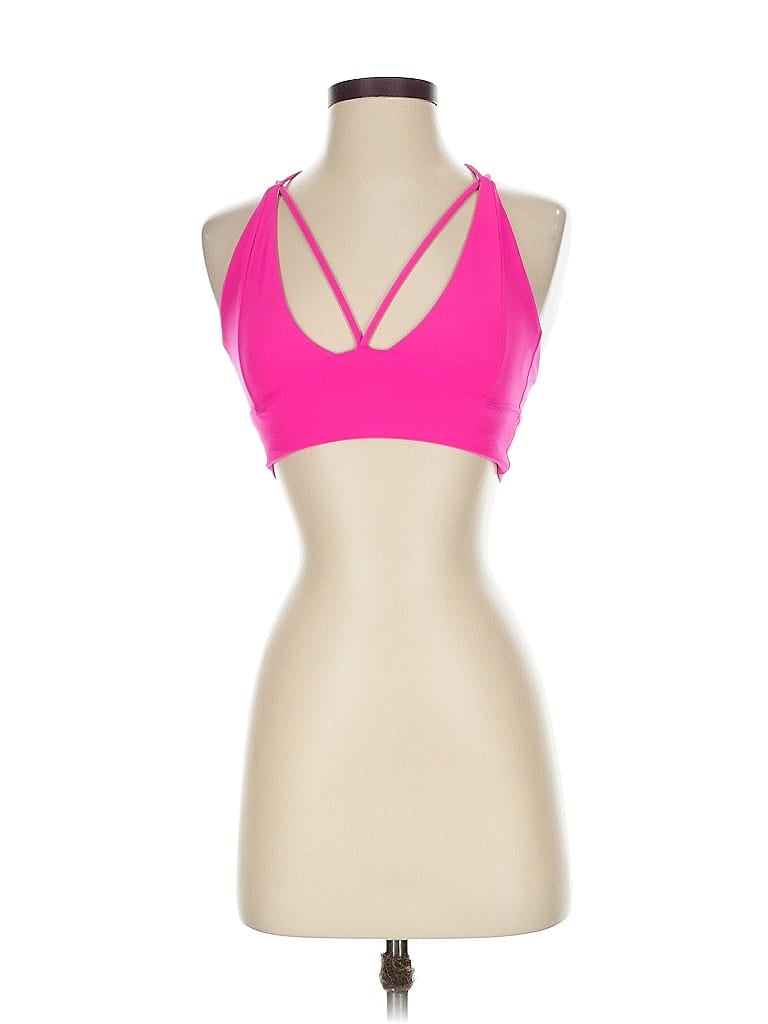 Click to view more detailed imagery on our partner's website Pre-owned Til You Collapse Tank Top Pink Halter Neckline Tops