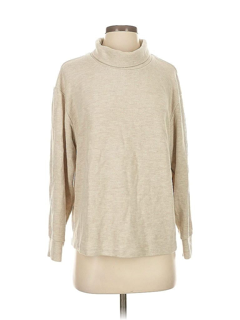 Pre-owned Uniqlo Turtleneck Sweater In Brown
