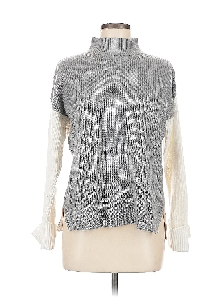 Pre-owned Calvin Klein Turtleneck Sweater In Gray