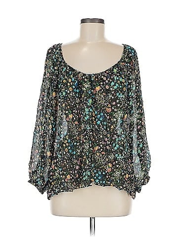 Lavender Brown 3/4 Sleeve Blouse (view 1)