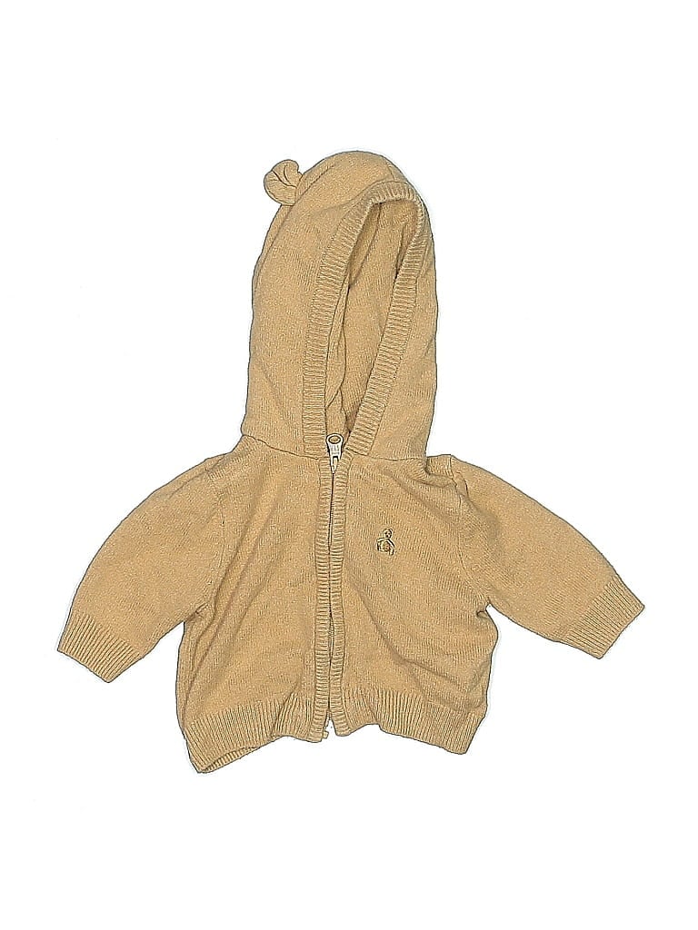 Pre-owned Baby Gap Babies' Zip Up Hoodie In Brown