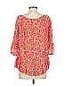 Assorted Brands 100% Rayon Red 3/4 Sleeve Blouse Size XS - photo 2