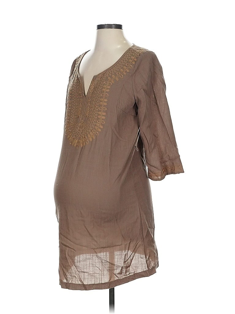 Pre-owned Pink Blush Casual Dress In Brown