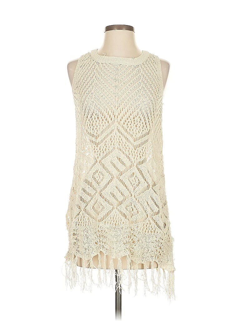 Pre-owned Allison Sweater Vest In White