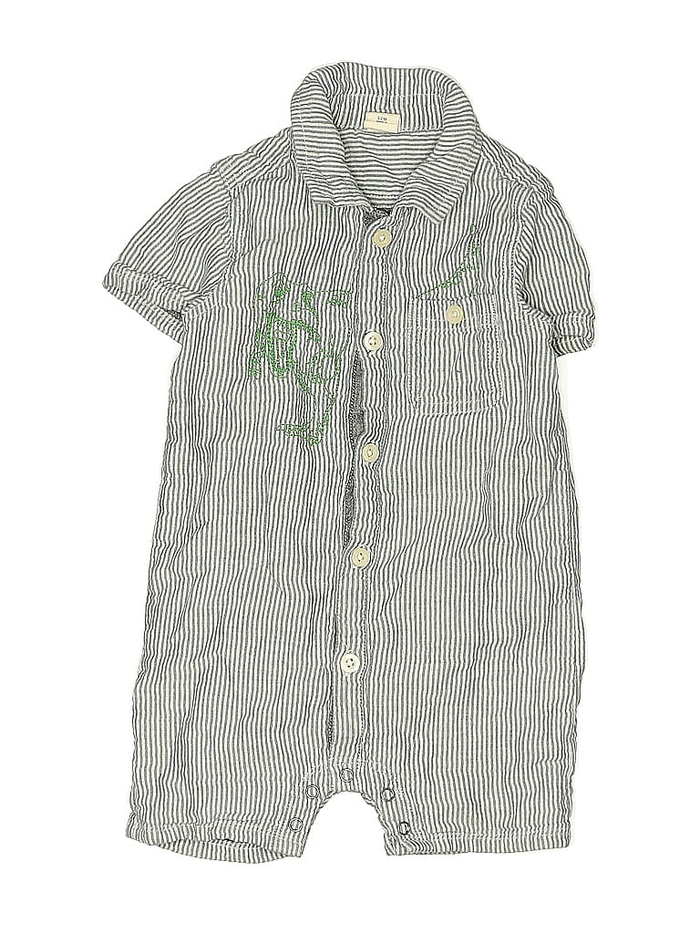 Pre-owned Tucker + Tate Babies' Short Sleeve Onesie In Green