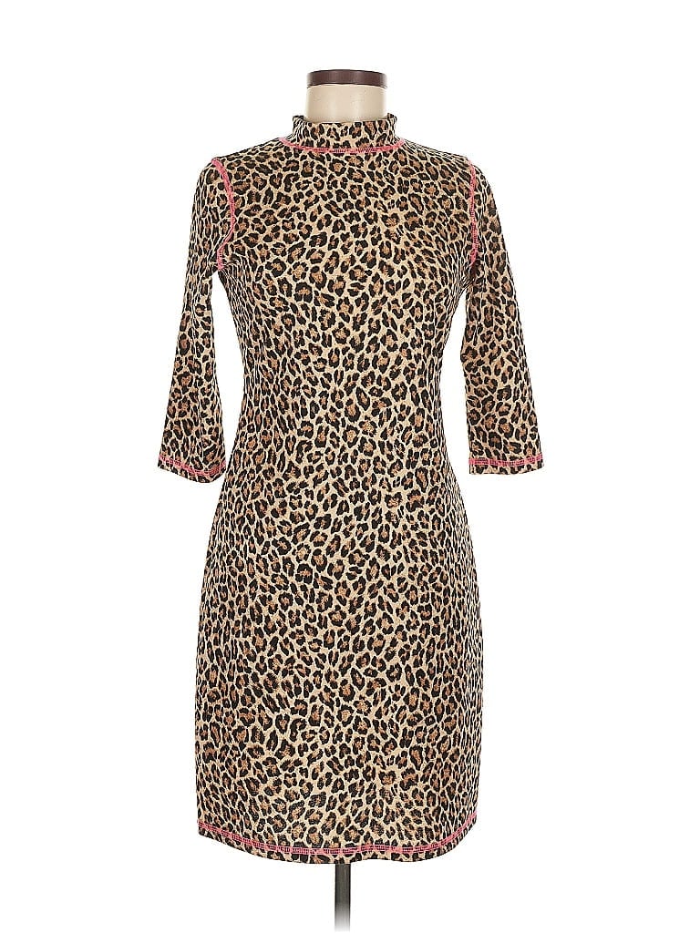 Pre-owned Slate & Willow Cocktail Dress In Brown