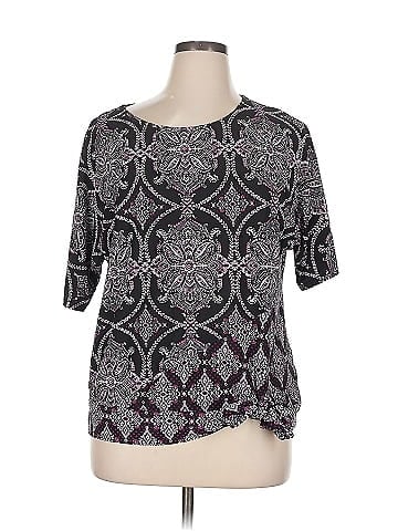 Roz & Ali 3/4 Sleeve Blouse (view 1)