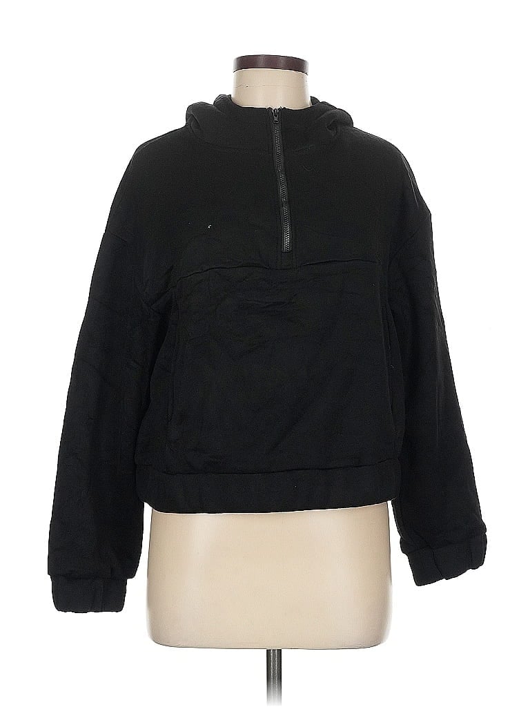 Pre-owned Assorted Brands Zip Up Hoodie In Black