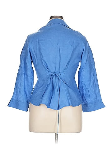 AK Anne Klein 3/4 Sleeve Button-Down Shirt (view 2)