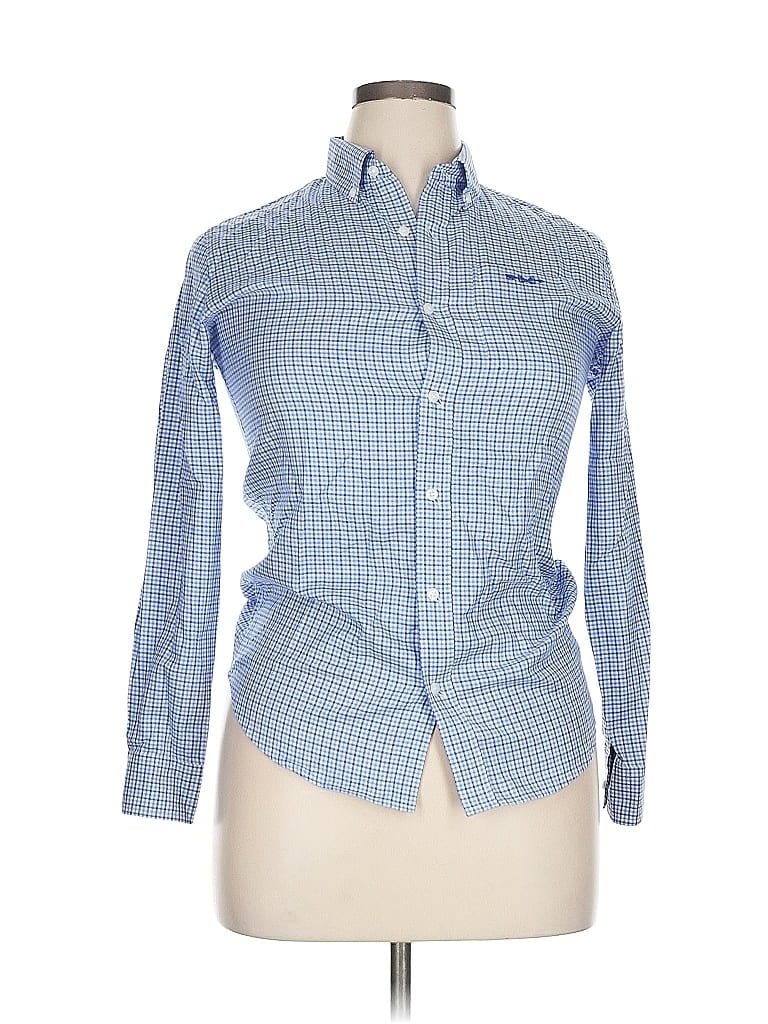 Click to view more detailed imagery on our partner's website Pre-owned Brown Bowen & Co. Long Sleeve Button Down Shirt In Blue