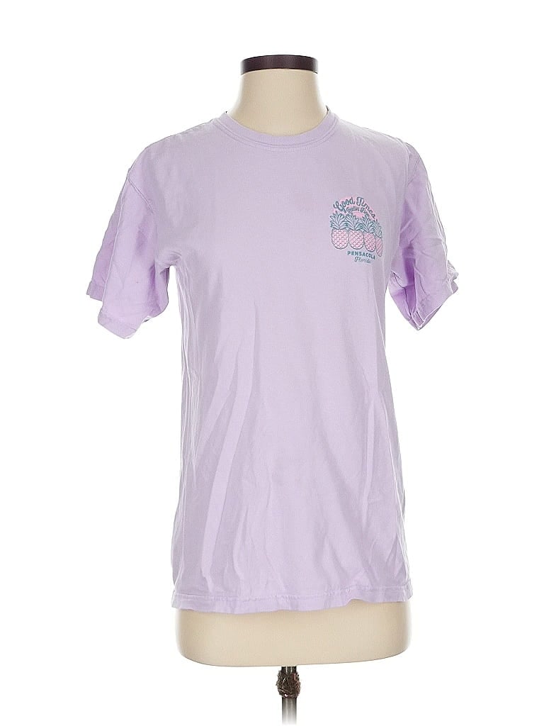 Pre-owned Comfort Colors Short Sleeve T-shirt In Purple