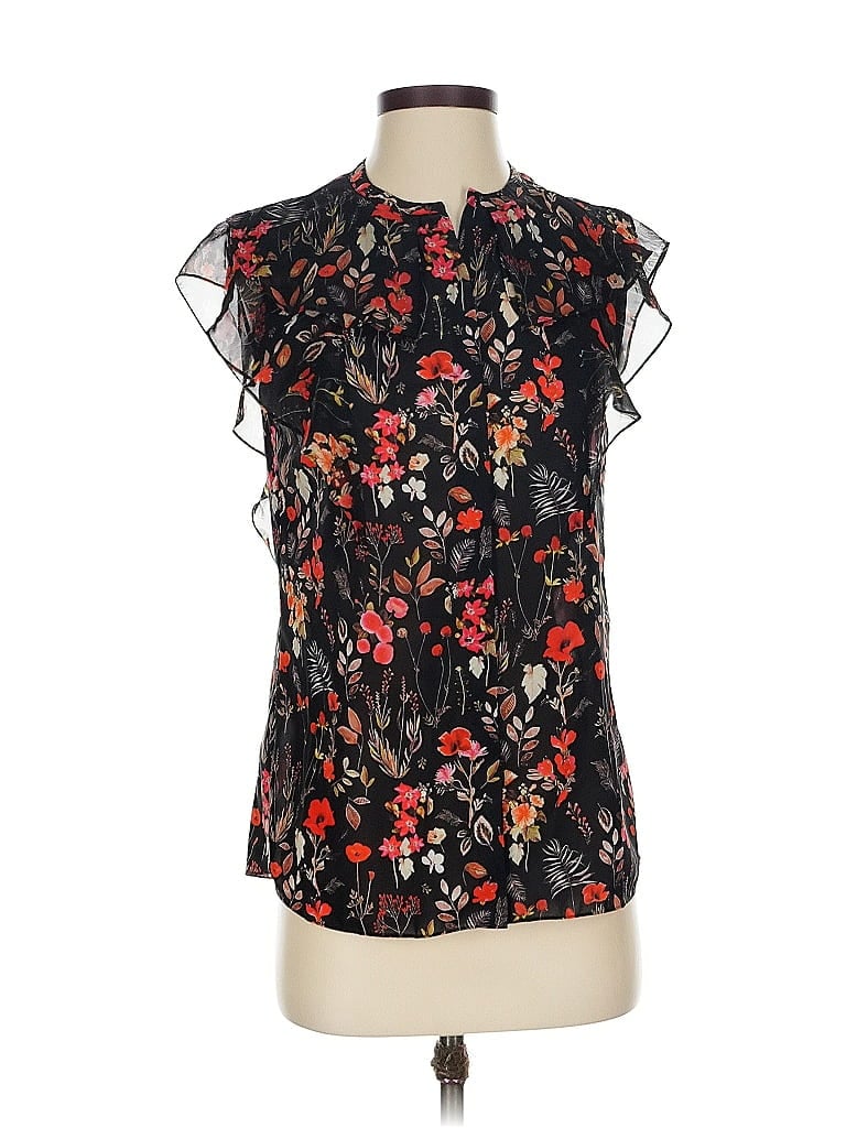 Pre-owned Elie Tahari Sleeveless Blouse In Black