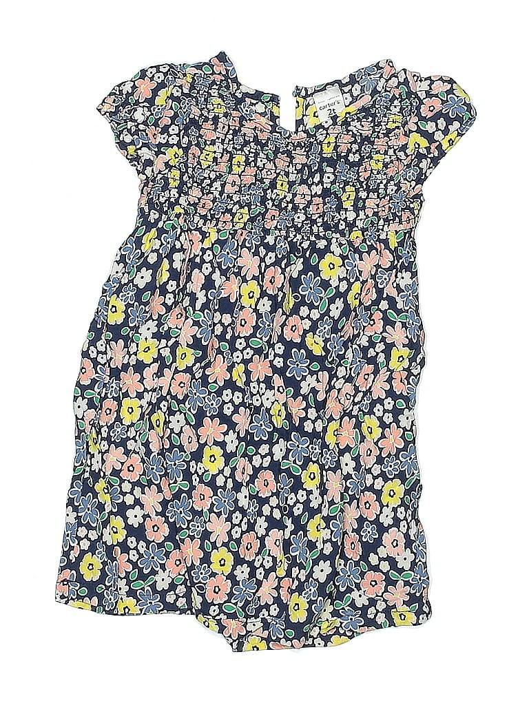 Pre-owned Carter's Kids' Dress In Blue