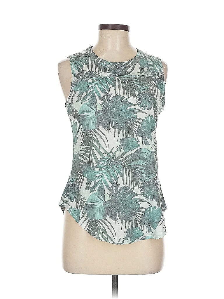 Pre-owned Chaser Sleeveless Top Teal Halter Neckline Tops In Blue