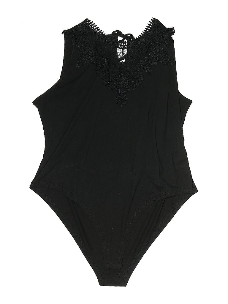 Pre-owned Shein Curve Bodysuit In Black