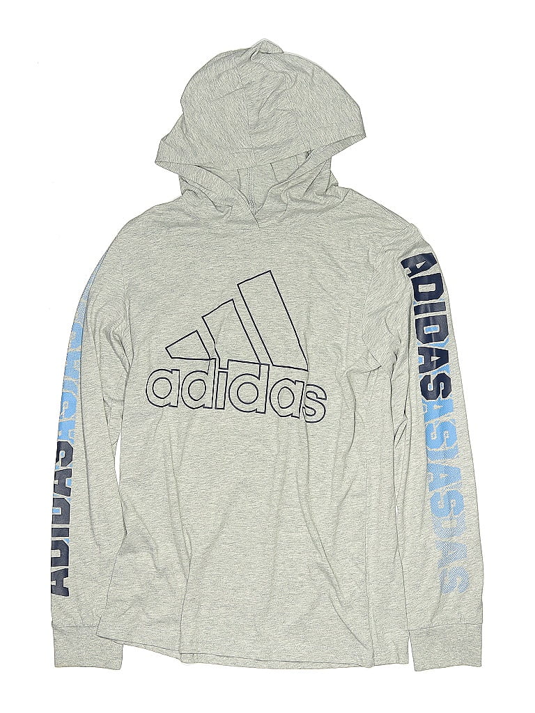 Click to view more detailed imagery on our partner's website Pre-owned Adidas Originals Kids' Long Sleeve T-shirt In Gray