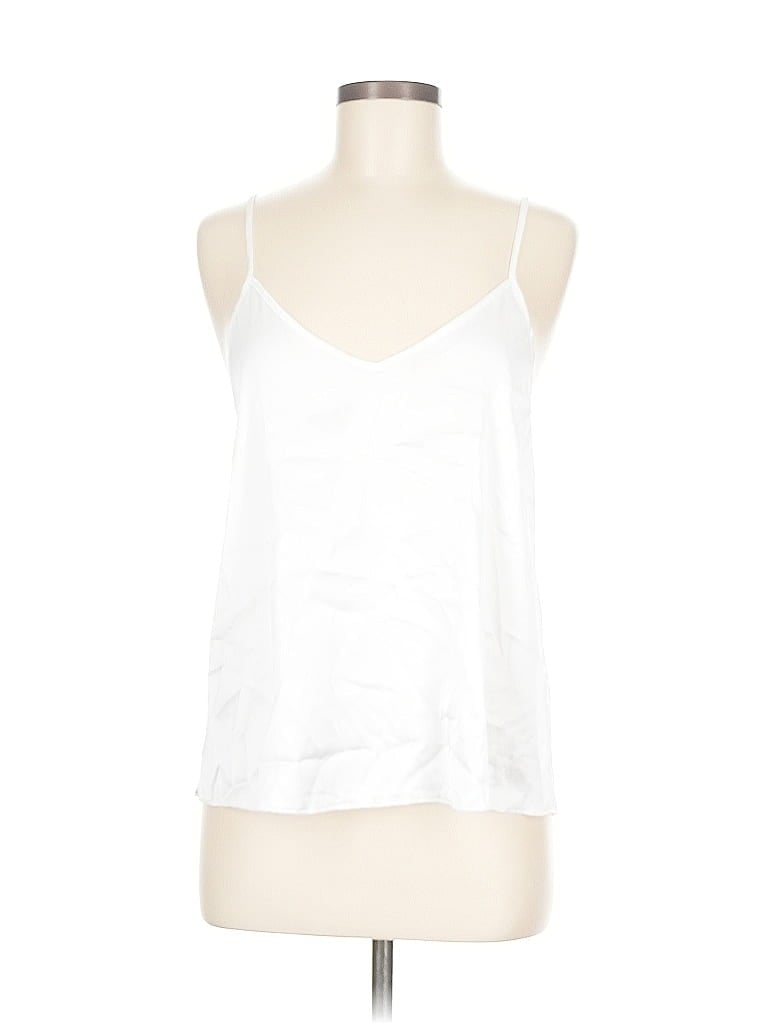 Click to view more detailed imagery on our partner's website Pre-owned Ekouaer Sleeveless Top White V-neck Tops