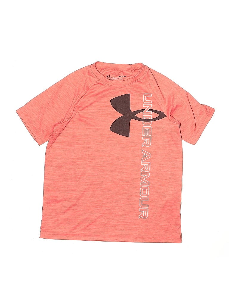 Click to view more detailed imagery on our partner's website Pre-owned Under Armour Kids' Active T-shirt In Orange
