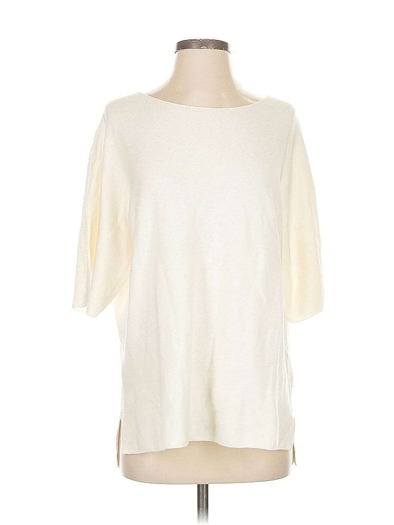 Pre-owned Uniqlo Pullover Sweater In White