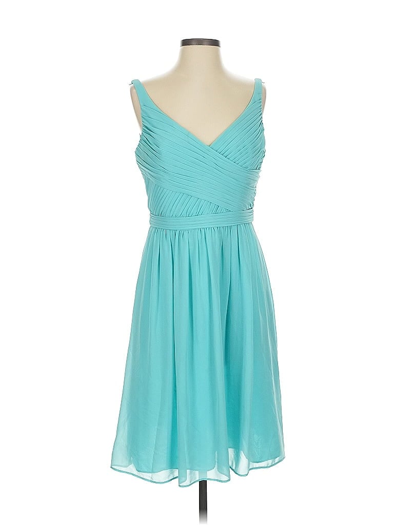Pre-owned David's Bridal Cocktail Dress In Blue