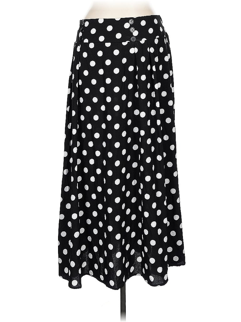 Pre-owned Shein Curve Casual Skirt In Black