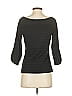 Meadow Rue Gray Black 3/4 Sleeve Top Size XS - photo 2