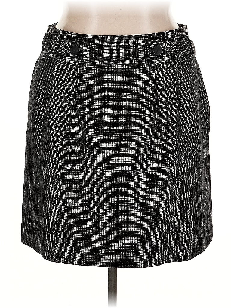 Pre-owned Ann Taylor Casual Skirt In Gray