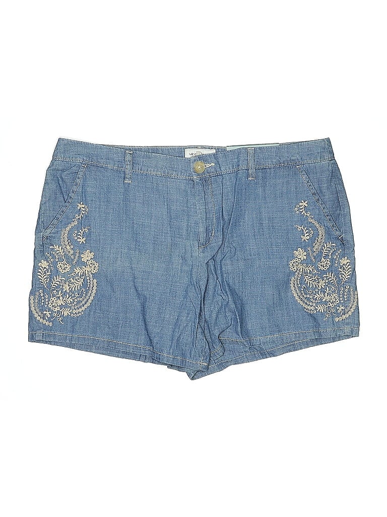 Pre-owned Liz Claiborne Denim Shorts In Blue