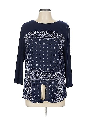 Soho JEANS NEW YORK & COMPANY 3/4 Sleeve Top (view 1)