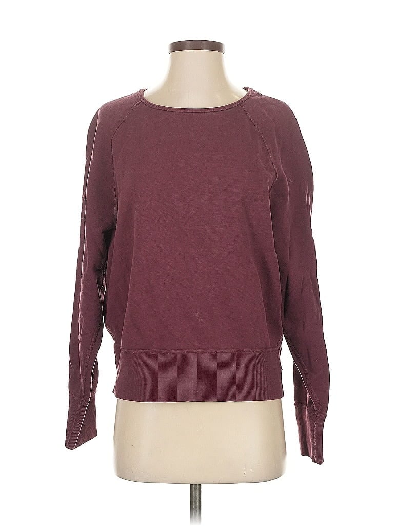 Pre-owned Rag & Bone Sweatshirt In Burgundy