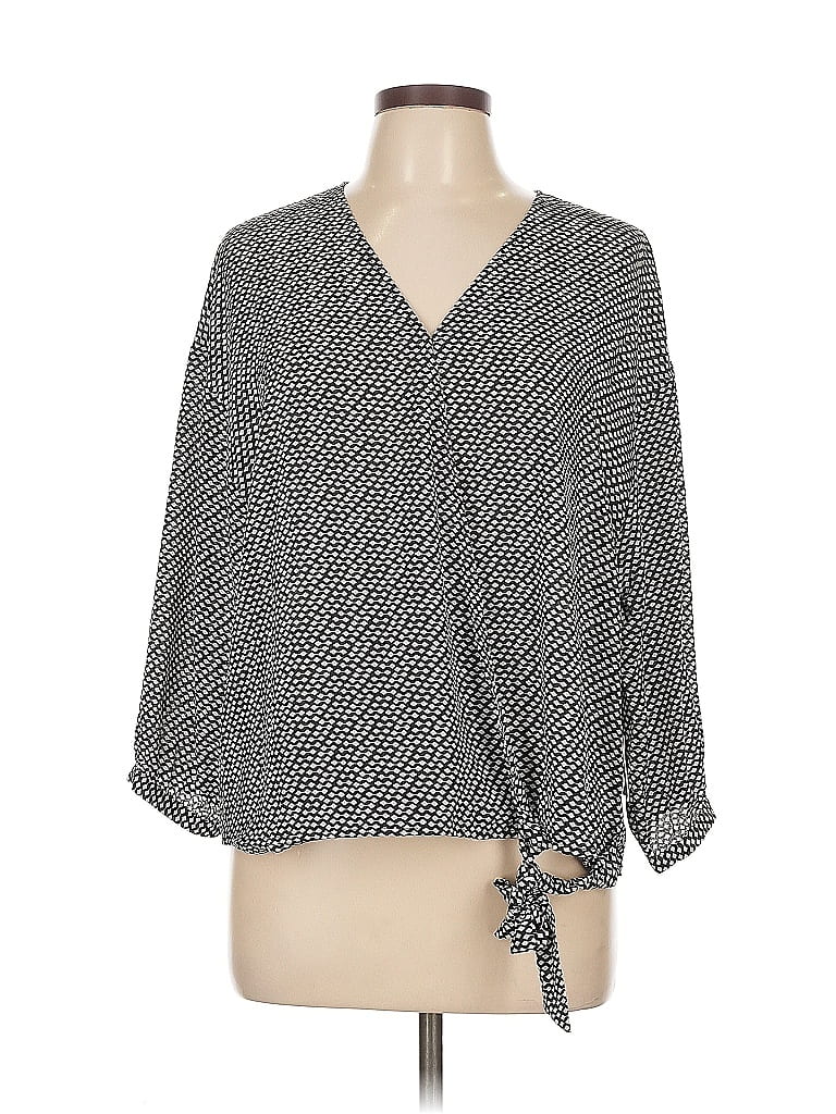 Chaus 3/4 Sleeve Blouse In Gray