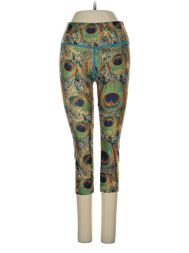 Pre-owned Assorted Brands Leggings In Green