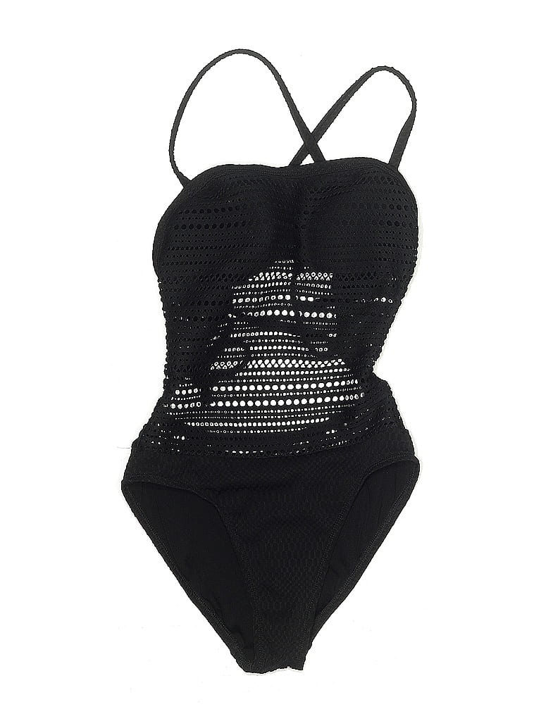 Pre-owned Robin Piccone One Piece Swimsuit In Black