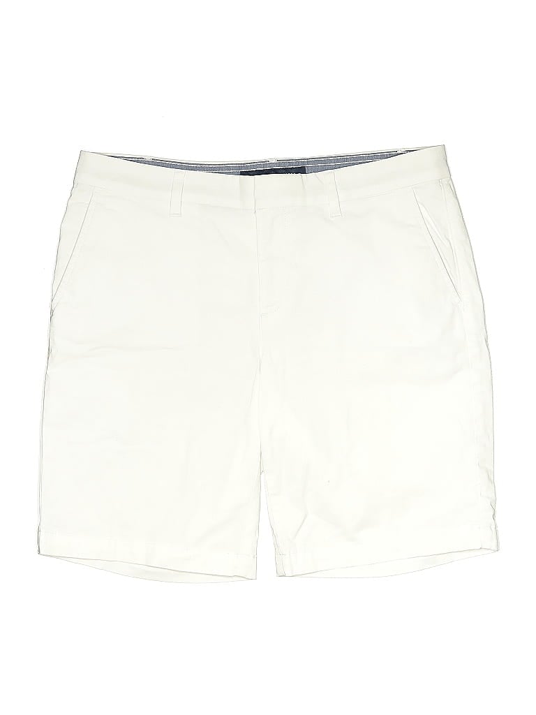 Pre-owned Tommy Hilfiger Khaki Shorts In White