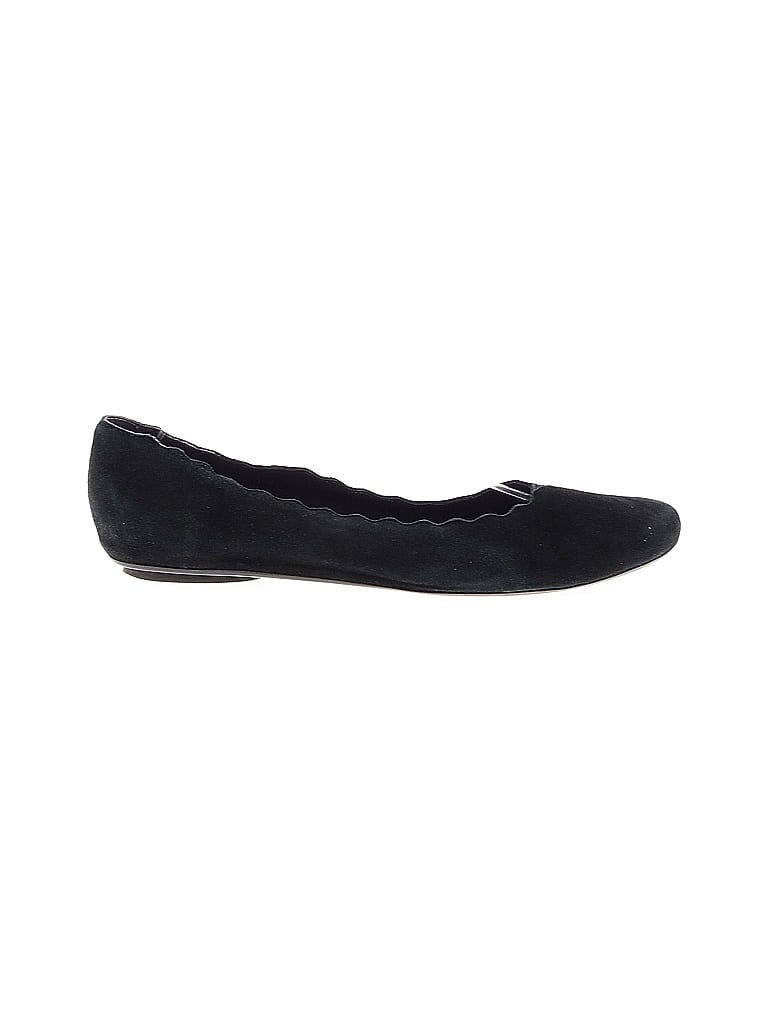 Pre-owned Vaneli Flats In Black