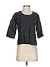 Assorted Brands 100% Cotton Black 3/4 Sleeve Top Size S - photo 1