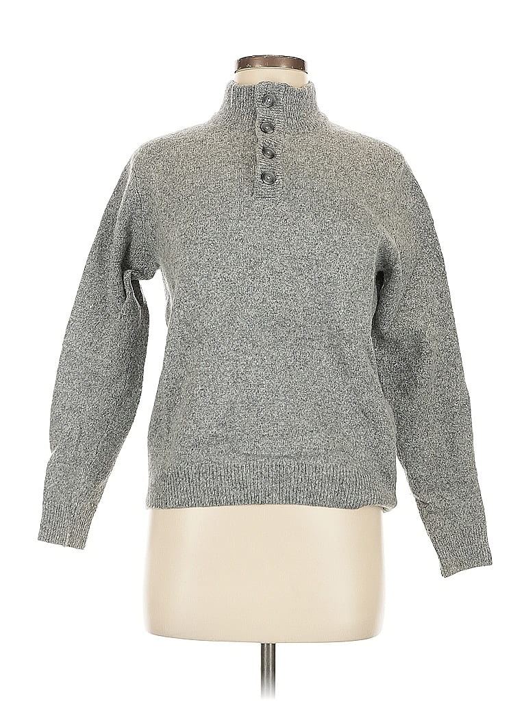 Pre-owned Jos. A. Bank Wool Pullover Sweater In Gray