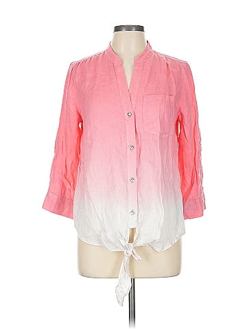INC International Concepts 3/4 Sleeve Button-Down Shirt (view 1)